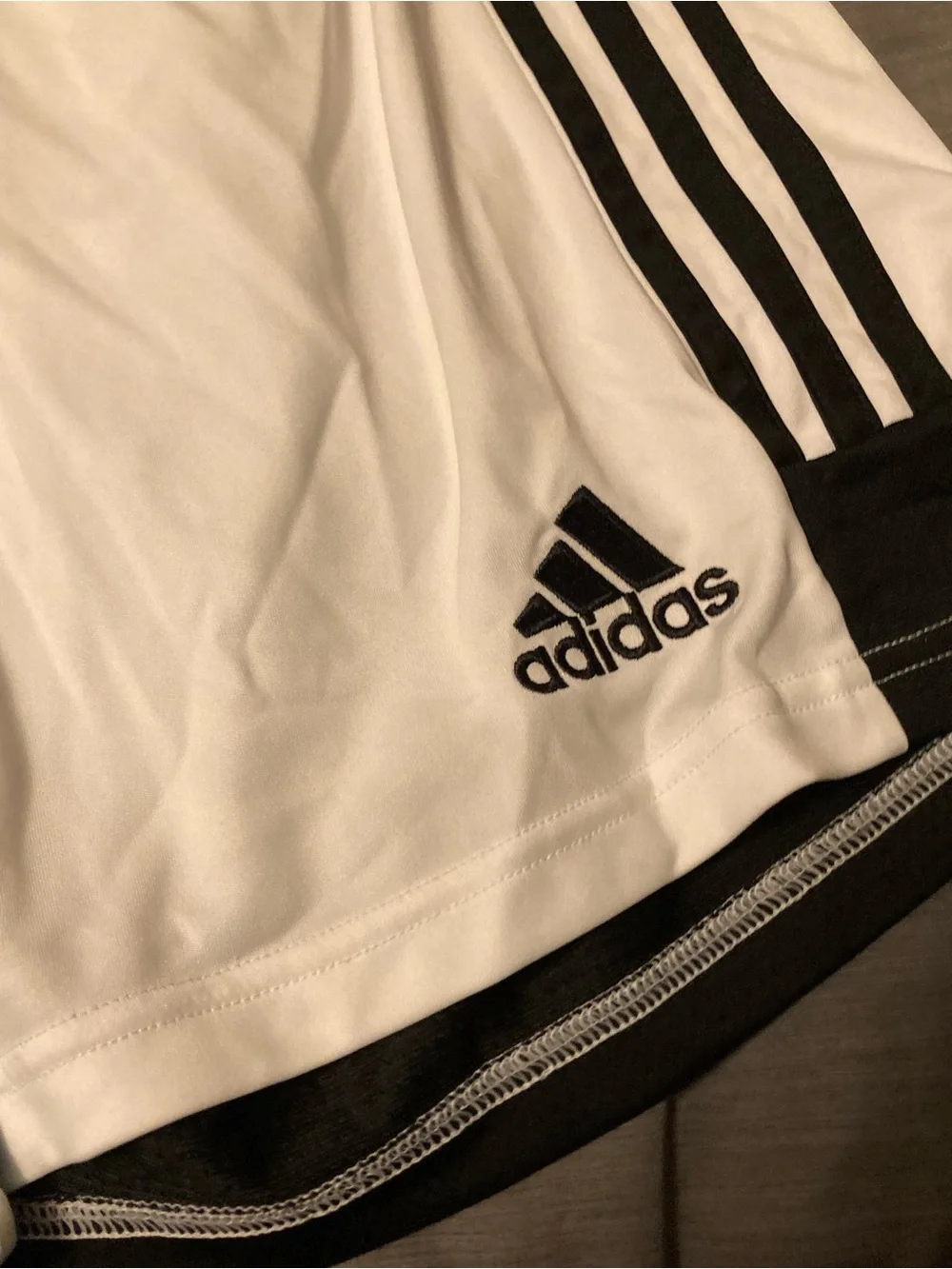 Lot of 2 adidas Light Blue and White Athletic Shorts - 2-Pack